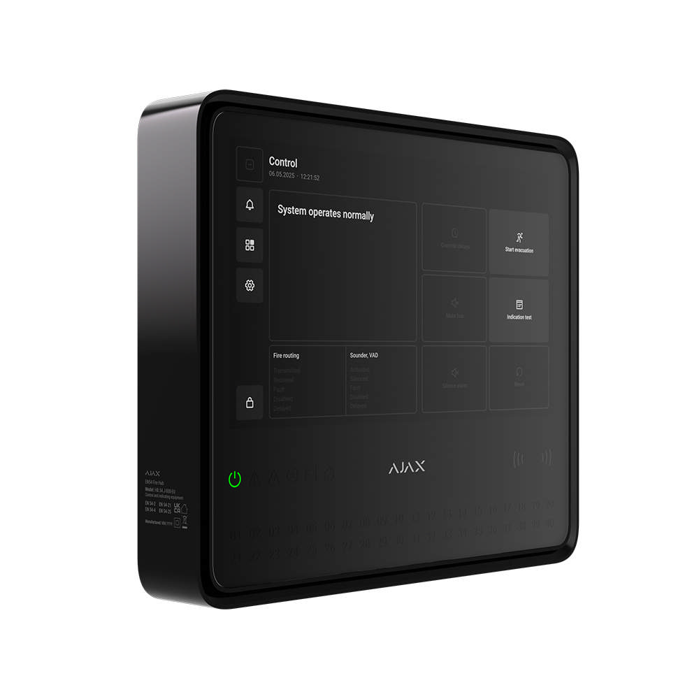 Ajax EN54 Fire Hub - Black