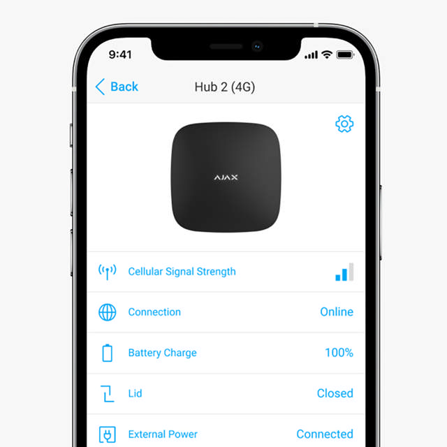 Ajax Hub 2 (2G) - ARAS Line - black