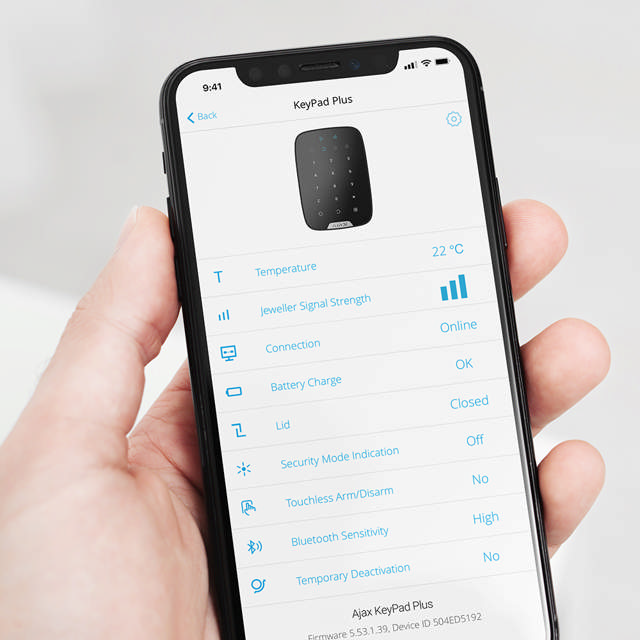 Ajax Keypad Plus - ARAS Line - black
