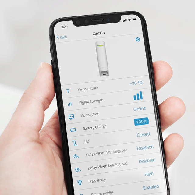 Ajax MotionProtect Curtain - ARAS Line - black