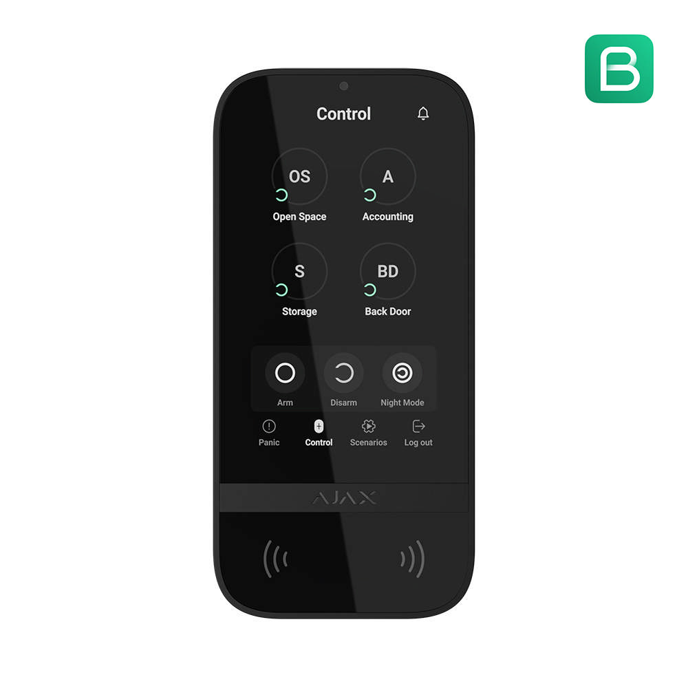 Ajax KeyPad TouchScreen - Baseline - Black