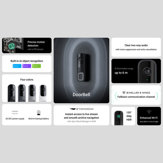 Ajax Doorbell - Black