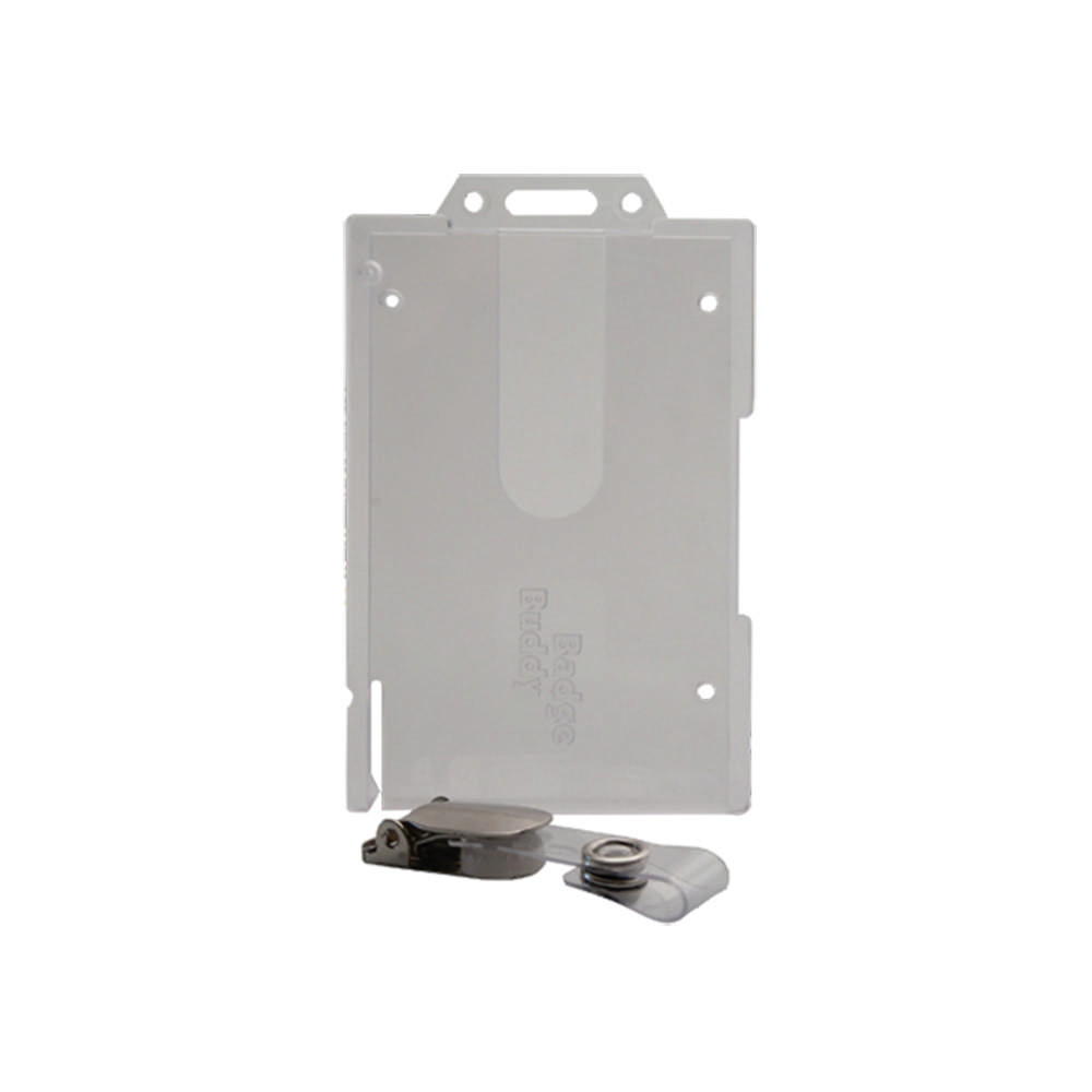 Card Holder - Vertical - Transparent (Badge Buddy)