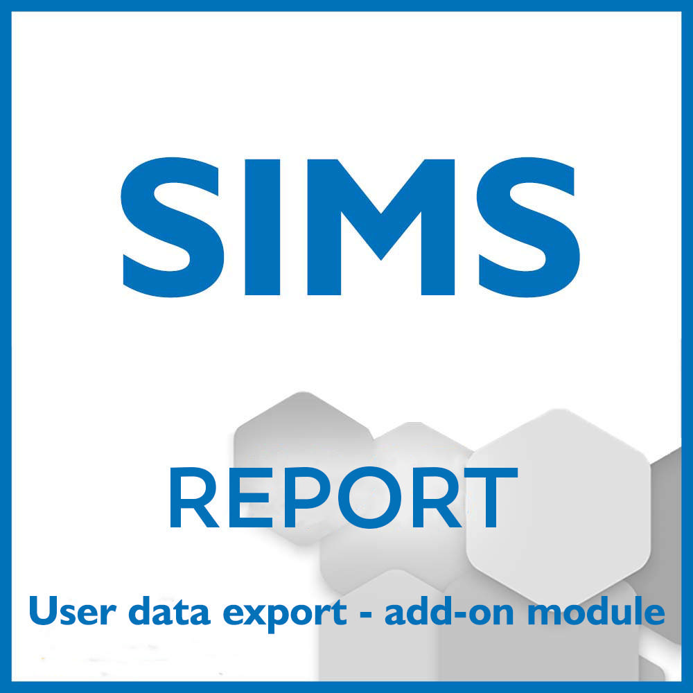 SIMS - Report tool - User data export