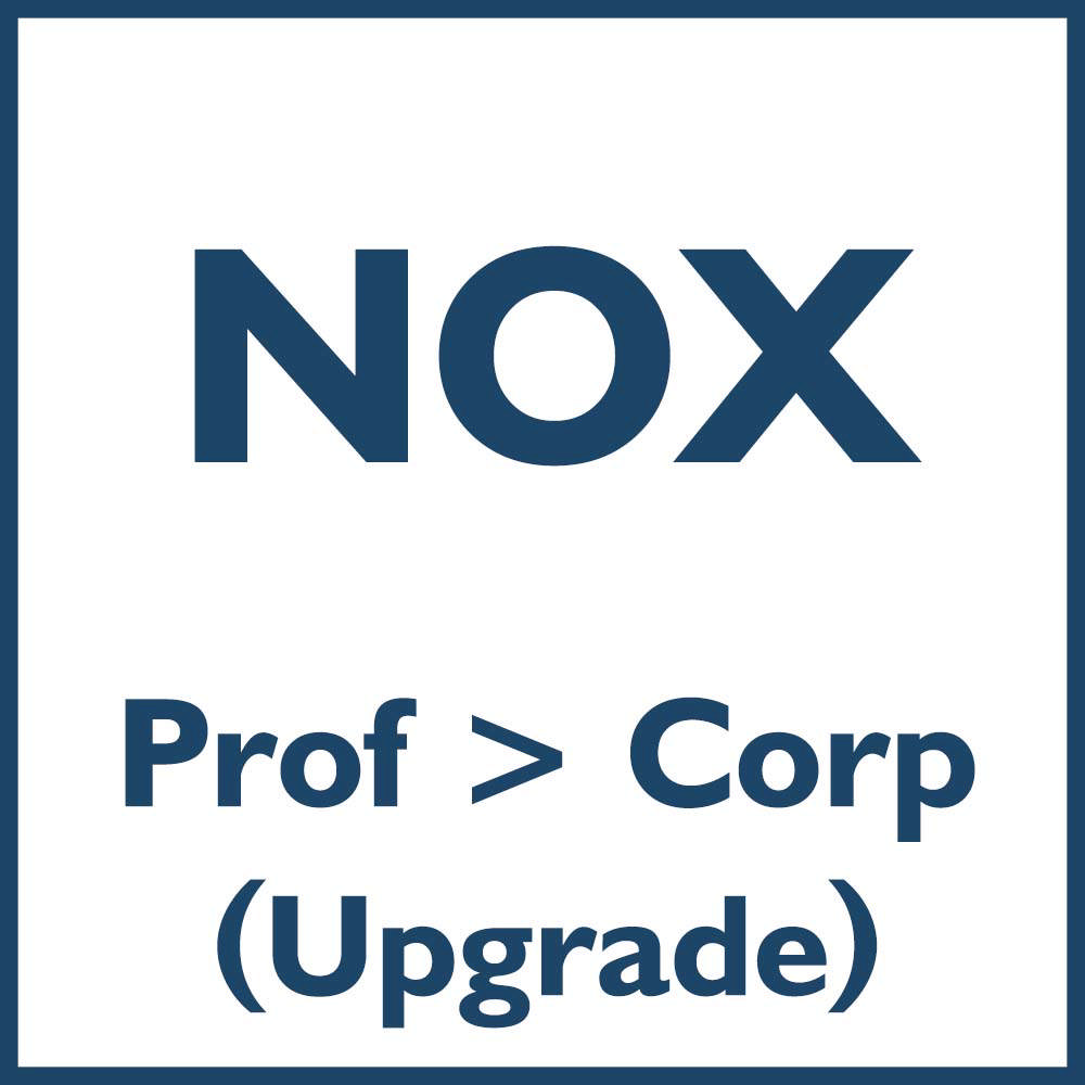 NOX - License upgrade - Prof > Corp